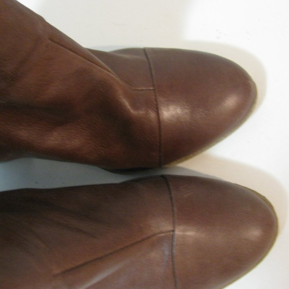** Bandolino Brown Boots 7M Size 7 Zip Back Excellent - Picture 10 of 10